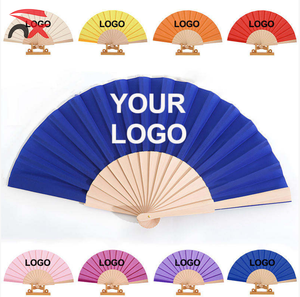 Ventaglio Pieghevole <span class=keywords><strong>Nero</strong></span> Personalizzato con Logo Stampato in Plastica, Servizio di Produzione di Qualità, Ideale come Regalo Promozionale - Product Image 5