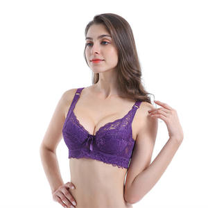 Sujetador Push-Up con Aros y Relleno para Mujer, Talla Grande, con Encaje Fino y Lazo, para Bustos Grandes, Venta al por Mayor - Product Image 5