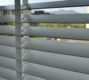 Tende in <span class=keywords><strong>Legno</strong></span> di Produzione Industriale, Tende Solide per Finestre di Colore Bianco, Stile Semplice, Certificate per Cucina e Camera da Letto - Product Image 5