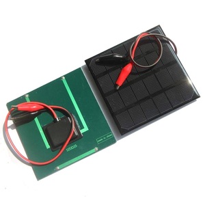 แผงโซลาร์เซลล์โมโนคริสตัลไลน์มาซูโยชิ มิตสึ 2W 6V พร้อมคลิปไทเกอร์สำหรับบอร์ดการเรียนรู้ของเล่น DIY - Product Image 4