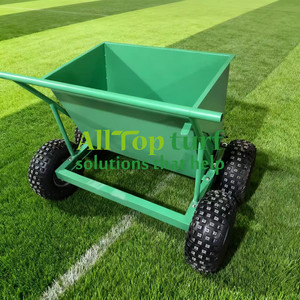 ALLTOP tappeto erboso sabbia e macchina contagocce di gomma per la diffusione di tamponamento (sabbia e granuli di gomma) su <span class=keywords><strong>erba</strong></span> artificiale 4 grandi ruote - Product Image 4
