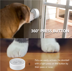 مقاوم للماء IP65 جرس كهربائي ذاتي للقطط والحيوانات الأليفة لوازم تدريب جرس الباب التواصل للكلاب - Product Image 3