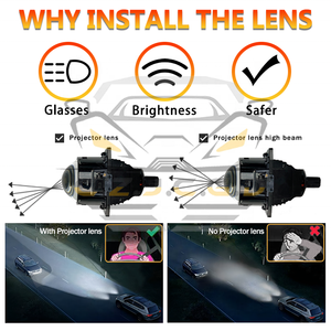 BI-<span class=keywords><strong>LED</strong></span> עדשות מקרן עדשות <span class=keywords><strong>60w</strong></span> אוטומטי הוביל פנסים לרכב הוביל פנסים h4 h7 h11 9005 5800k - Product Image 6