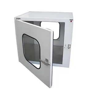 Laminar Flow Pass Box Dynamic Type for lab cleanroom 304 Stainless Steel with HEPA Filter GMP Standard Pass Box Clean Room