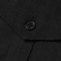 Fabricant de vêtements personnalisé printemps automne noir col polo à manches longues ceinturé femmes lin Tulle chemise robe