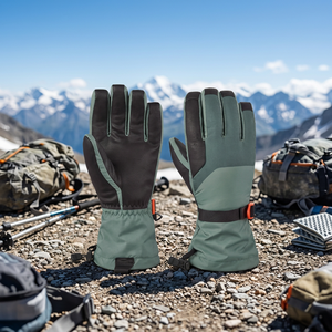 Guantes de Invierno para Hombre, Impermeables, Cortavientos, Térmicos, con Cierre de Cordón, para Esquí de Fondo y Actividades al Aire Libre - Product Image 1