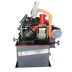 Máquina de fabricação de pinos e trilhos de metal para drywall, máquina de laminação de perfil C, máquina de fabricação direta de fábrica