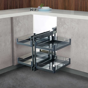 Dommagic thép kéo ra tủ tổ chức góc giỏ cho nhà bếp lưu trữ - Product Image 6