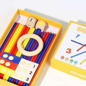 Jeu de société familial amusant pour améliorer la coordination, la concentration, la patience et l'équilibre – Jouets en bois en forme de bâtonnets - Product Image 2