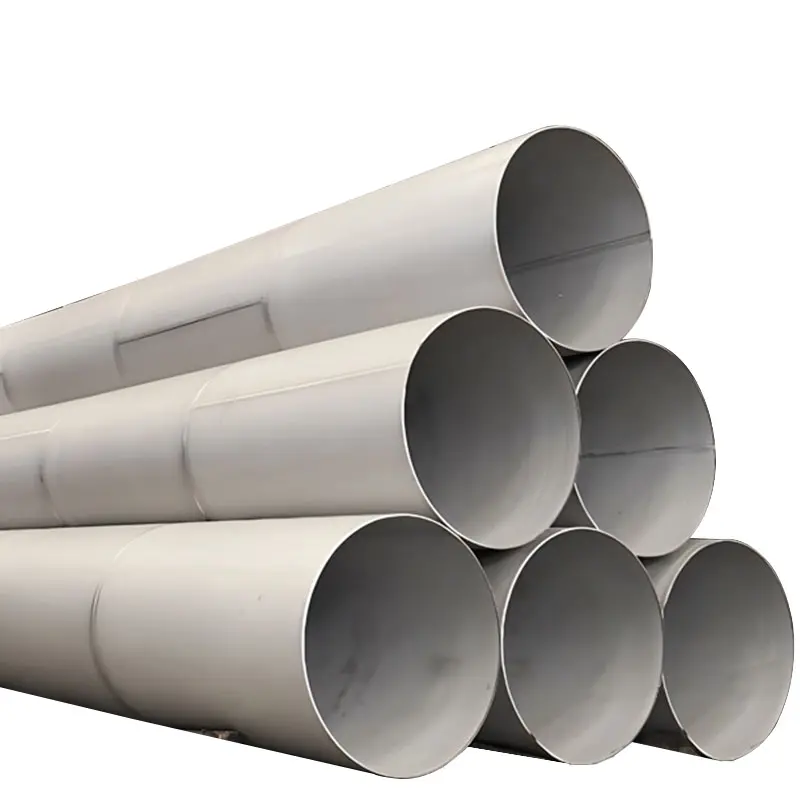 Servicio de procesamiento de doblado de tubos soldados industriales de acero inoxidable 304 de gran diámetro para búnker subterráneo de aguas residuales