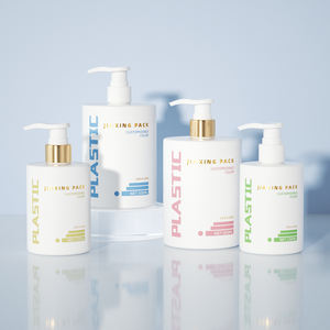 Premium 250 500 ml épaule plate personnalisé bûche Gel douche conteneur vide rond mat soin des <span class=keywords><strong>cheveux</strong></span> shampooing et revitalisant bouteille - Product Image 2