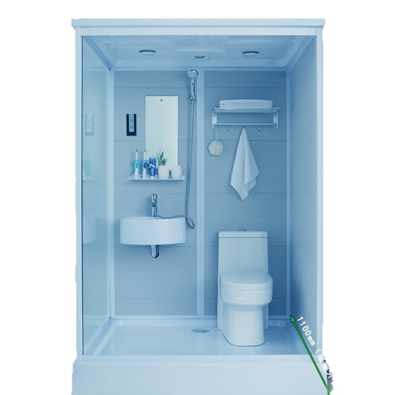 Luxury Modern Steel Portable Prefab Sanitary Bathroom Unit Modular Mobile Toilets Shower Cabin for Outdoor Use 5
