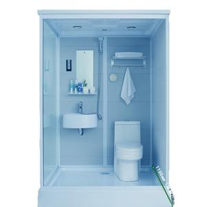 Lüks Modern Çelik Portatif Prefabrik Tuvalet Ünitesi Modüler Mobil Tuvaletler Duş Kabini Dış Mekan Kullanımı İçin - Product Image 4