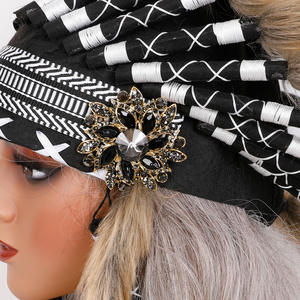 إكسسوار شعر هندي للهالوين من HLC مع ريش أسود، قطعة تنكرية لحفلات التنكر وعيد الشكر - Product Image 2