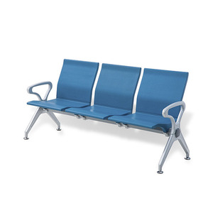 เก้าอี้พักคอย Guoye Furniture รุ่น GY-C93PU เบาะ PU พนักวางแขนโลหะ ม้านั่งสาธารณะแบบเรียงแถว - Product Image 1