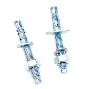 Cheville d'expansion en acier au carbone pour charges lourdes, zinguée, M6-M20, 3 pièces, cheville à expansion pour béton, pour la construction en béton - Product Image 1