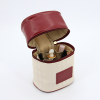Sacs de rangement pour maquillage en PU avec logo embossé personnalisé, poignée supérieure, organisateur de maquillage écologique, sac cosmétique en cuir portable pour les voyages