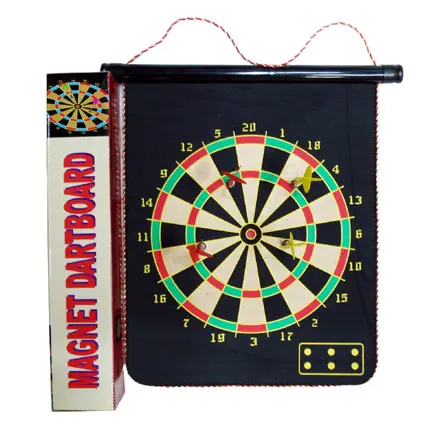 Dartboard แม่เหล็ก12นิ้วสำหรับมืออาชีพพร้อมลูกดอก4ชิ้นกระดานปาเป้าสองด้านสำหรับเด็ก