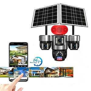 Cámaras de Seguridad IP Solares 4G S6 con Cuatro Lentes, 4K AOV PTZ, Detección PIR, Seguimiento Automático de Personas, Cámara CCTV en Red - Product Image 1
