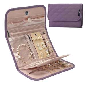 Estuche Organizador de Joyas Plegable para Viaje, Bolsa Transparente para Guardar Joyas, Carpeta Enrollable para Anillos, Bolsas para Joyas, Estuche Transparente con Cierre - Product Image 2