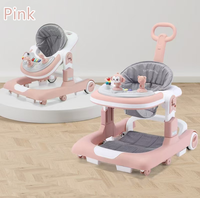 Trotteur pliable 4 en 1 de haute qualité avec musique nouveau design poussette multifonctionnelle pour bébé