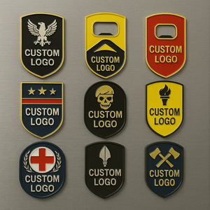 Regalos de recuerdo promocionales Logotipo personalizado Imanes de nevera de metal Abrebotellas Forma Imán Abridor de cerveza Etiqueta magnética para suministros - Product Image 3