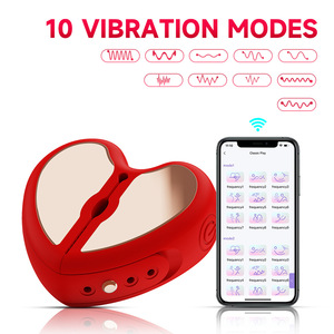 Vibromasseur de massage du sein avec pince à tétons télécommandée par application, jouet sexuel féminin crépus de <span class=keywords><strong>flirt</strong></span> fétiche BDSM pour femmes Couples plaisir sexuel - Product Image 1