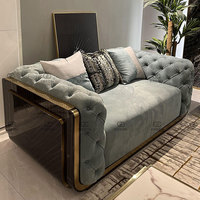 Canapé en cuir véritable de luxe moderne sur mesure, finition laquée, placage en bois de teck, ensemble de canapés pour salon