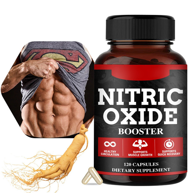 OEM Nitric Oxide Booster Capsules Supplements With L-Arginine & L-Citrulline for Blood Flow, Energy, Muscle Pump & Workout