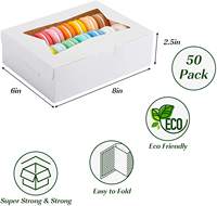 Boîte à gâteau en carton kraft avec logo personnalisé, qualité alimentaire, pour desserts et pâtisseries