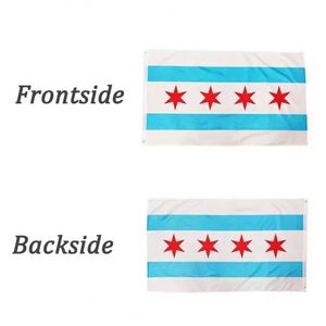 Wholesale United States Polyester Material Cheap Custom Silk Screen Printing USA Hawaii Chicago State <b>Flag</b> - Product Image 2