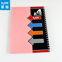 Nouveau carnet de notes A4 à spirale avec couverture en PP, impression UV, rose inversé, style boutique
