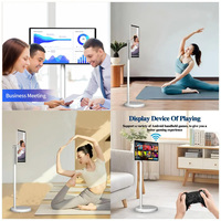 VSTI Mini TV LED Portátil de 22 Pulgadas, Android, Blanco, Full HD, Inalámbrico, con Batería, Pantalla Táctil, Logotipo Personalizado, MTK G36/A53x8 Núcleos, 128G