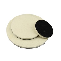 Disque de ponçage en feutre de laine floqué de 2 à 7 pouces, roue de polissage pour métal, plastique, verre, bois, rond, personnalisable