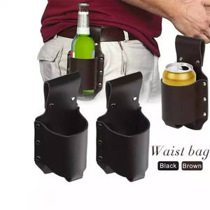 Porte-bouteille de soda portable de haute qualité, support pour canettes, ceinture en cuir PU, 350 ml, bière - Product Image 3