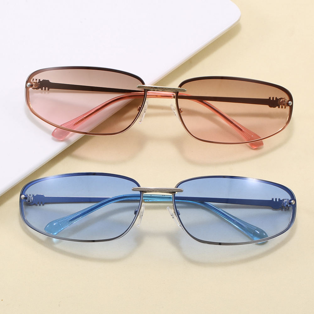 Superhot Eyewear 15409 Fashion 2025 Rectangle Steampunk Metal Frame Sunglasses