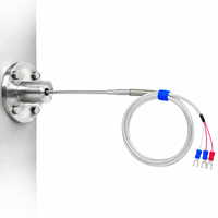 Sensor de Temperatura RTD PT100, Sonda Blindada de Acero Inoxidable de 3 Cables para Medición de Temperatura en Calderas Industriales, Hornos y Tuberías