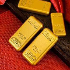 5 Piezas de Tira Decorativa Rectangular de Metal Dorado de 1.57 Pulgadas - Inscripción Retro "Producto Original de Buena Calidad", Regalo Perfecto para las Fiestas - Product Image 6