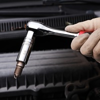 Jeu de douilles magnétiques pour bougies d'allumage, 10 pièces, 3/8 ", 6PT et 12PT, avec barre d'extension, joint universel et calibre pour bougies d'allumage, en acier CR-V