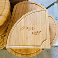 Kerstcadeaus Grote Deli Board Bamboe Charcuterie Kaas Snijden Draaibare Plank Dienblad Hakblok Met 2/3 Messenset