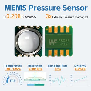 เซ็นเซอร์ความดันบรรยากาศ 3 บาร์ WF5803F, เซ็นเซอร์ความดันแบบดิจิตอลสำหรับนาฬิกาอัจฉริยะและนาฬิกาสปอร์ต ชิปกันน้ำพลังงานต่ำ - Product Image 5