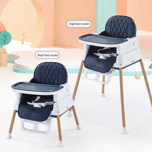 Silla alta de comedor para bebés ecológica, <span class=keywords><strong>trona</strong></span> de alimentación para bebés 3 en 1, altura ajustable, multifunción, silla alta barata para bebés - Product Image 4