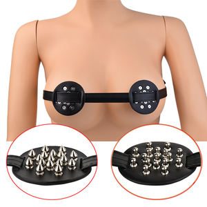 Arnés <span class=keywords><strong>de</strong></span> Sujetador BDSM con Tiras Estimulantes para Pezones y Cubrepezones con Púas Metálicas, Juguete Sexual <span class=keywords><strong>de</strong></span> Bondage para Pecho para Mujeres y Hombres - Product Image 1