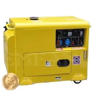 5kw 5kva generador diesel silencioso precio, 48 voltios CC 5hp generador diesel