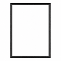 Cadre photo en bois de chêne premium noir, forme en L, bord étroit, avec tailles, couleurs et finitions personnalisées pour les solutions d'affichage d'art