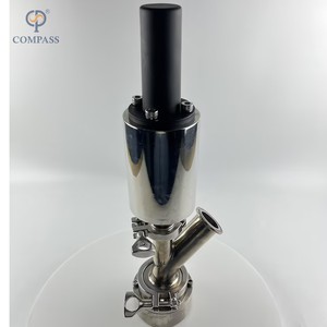 SS304 paslanmaz çelik steril kelepçe pnömatik dirsek tipi alt TANK alt vanalar - Product Image 2