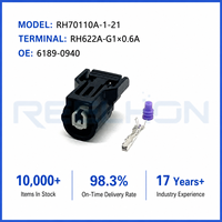 Carcasa de Conector Automotriz Hembra Sellada Impermeable de 1 Pin 70110A-1-21 para Reparación de Arnés de Sensor/Interruptor Ford GM