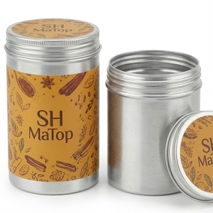 Boîtes en aluminium de 60 ml avec couvercle transparent <span class=keywords><strong>pour</strong></span> épices - Product Image 1
