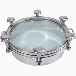 <span class=keywords><strong>Sanitaire</strong></span> en acier inoxydable verre couvercle de trou d'homme - Product Image 1