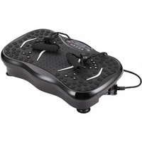 Appareil de fitness corporel complet ultra-mince à 999 vitesses avec plaque vibrante de massage des pieds et fonction musicale, à brancher